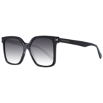 Ana Hickmann Quadrat Sonnenbrille HI9145 54P01 in Schwarz – 45° Seitenansicht