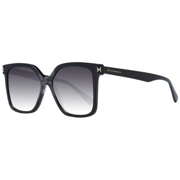 Ana Hickmann Quadrat Sonnenbrille HI9145 54P01 in Schwarz – 45° Seitenansicht