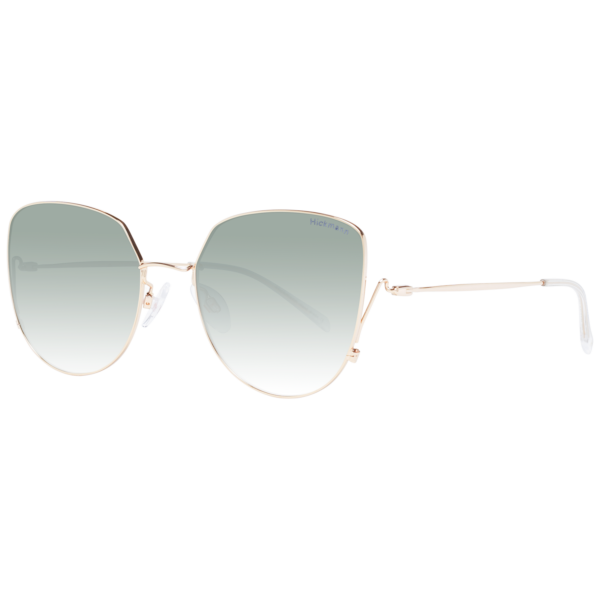 Ana Hickmann Katzenaugen Sonnenbrille HI3158 5504A in Gold – 45° Seitenansicht