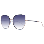 Ana Hickmann Schmetterling Sonnenbrille HI3163 5306A in Blau – 45° Seitenansicht