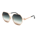 Ana Hickmann Quadrat Sonnenbrille AH3264 5904A in Gold – 45° Seitenansicht