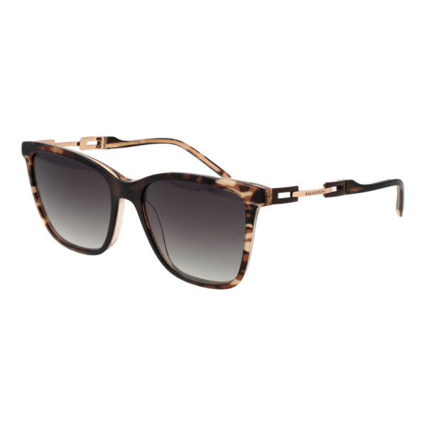 Ana Hickmann Sonnenbrille AH9348 55C01 – 45° Seitenansicht Ana Hickmann Rechteck Sonnenbrille AH9348 55C01 in Braun – 45° Seitenansicht