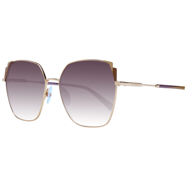 Ana Hickmann Quadrat Sonnenbrille HI3169 5805A in Rosé Gold – 45° Seitenansicht