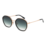 Ana Hickmann Quadrat Sonnenbrille HIY3003 51A01 in Schwarz – 45° Seitenansicht