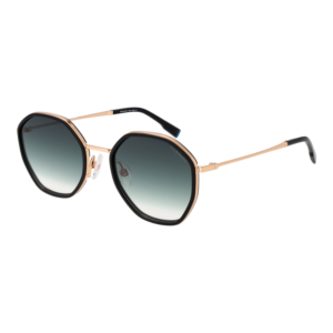 Ana Hickmann Quadrat Sonnenbrille HIY3003 51A01 in Schwarz – 45° Seitenansicht