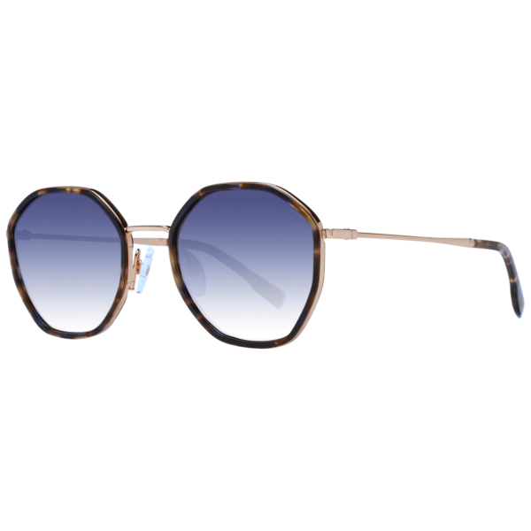 Ana Hickmann Sonnenbrille HIY3003 51G21 – 45° Seitenansicht Ana Hickmann Rund Sonnenbrille HIY3003 51G21 in Braun – 45° Seitenansicht