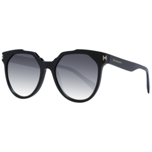 Ana Hickmann Schmetterling Sonnenbrille HI9171 55A01 in Schwarz – 45° Seitenansicht