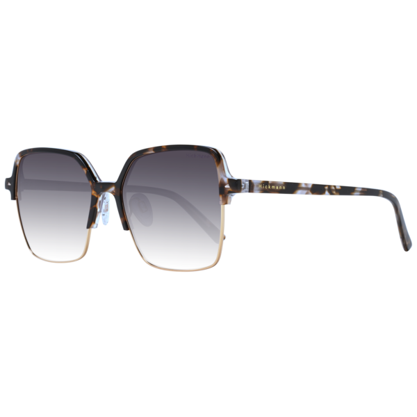 Ana Hickmann Quadrat Sonnenbrille HI9168 55G21 in Braun – 45° Seitenansicht
