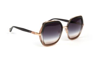 Ana Hickmann  Sonnenbrille AH3271 56C01 in Grau – 45° Seitenansicht