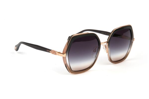 Ana Hickmann  Sonnenbrille AH3271 56C01 in Grau – 45° Seitenansicht