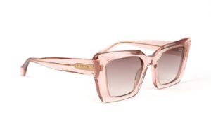 Ana Hickmann  Sonnenbrille AH9372 50T01 in Pink – 45° Seitenansicht