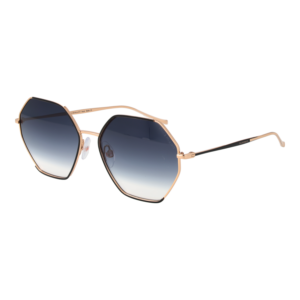 Ana Hickmann Quadrat Sonnenbrille HI3181 5709A in Gold – 45° Seitenansicht