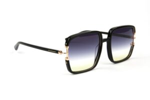 Ana Hickmann  Sonnenbrille HI9183 57A01 in Schwarz – 45° Seitenansicht