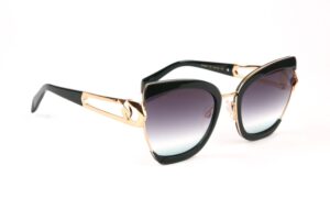 Ana Hickmann  Sonnenbrille AH3282 58T01 in Grün – 45° Seitenansicht