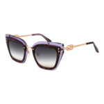 Ana Hickmann Schmetterling Sonnenbrille AH9405 52G21 in Mehrfarbig – 45° Seitenansicht