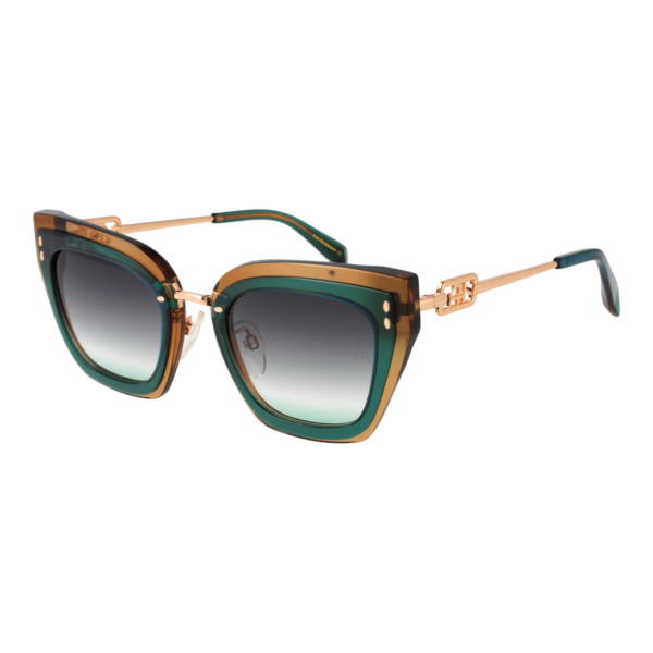 Ana Hickmann Sonnenbrille AH9405 52H01 – 45° Seitenansicht Ana Hickmann Schmetterling Sonnenbrille AH9405 52H01 in Braun – 45° Seitenansicht