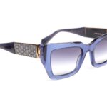 Ana Hickmann  Sonnenbrille AH9408 53T01 in Blau – 45° Seitenansicht