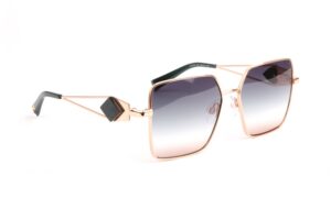 Ana Hickmann Sonnenbrille HI3186 5605A in Grün – 45° Seitenansicht