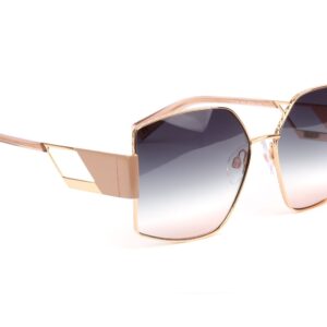 Ana Hickmann Sonnenbrille HI3188 5705A in Braun – 45° Seitenansicht