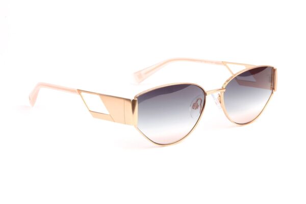 Ana Hickmann Sonnenbrille HI3189 5705A – 45° Seitenansicht Ana Hickmann Sonnenbrille HI3189 5705A in Gold – 45° Seitenansicht