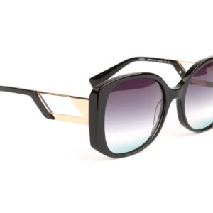 Ana Hickmann  Sonnenbrille HI9216 55A01 in Schwarz – 45° Seitenansicht