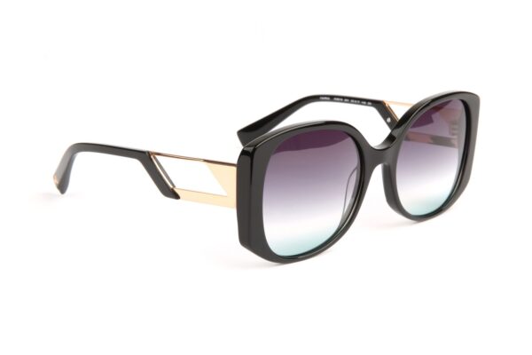 Ana Hickmann  Sonnenbrille HI9216 55A01 in Schwarz – 45° Seitenansicht