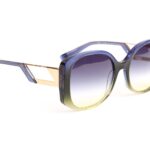 Ana Hickmann  Sonnenbrille HI9216 55C02 in Blau – 45° Seitenansicht