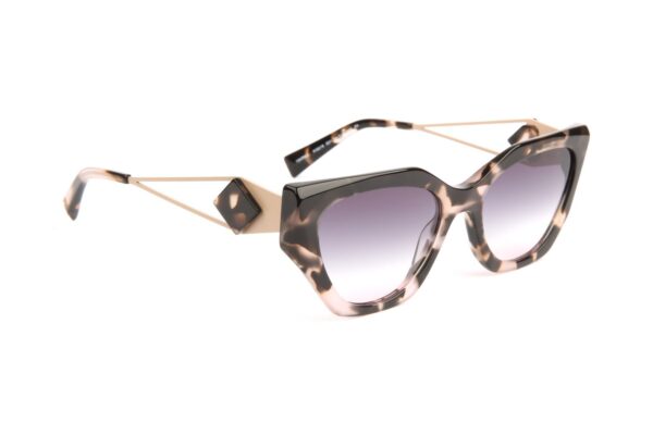 Ana Hickmann Sonnenbrille HI9218 54G21 – 45° Seitenansicht Ana Hickmann Sonnenbrille HI9218 54G21 in Pink – 45° Seitenansicht