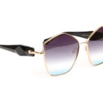Ana Hickmann  Sonnenbrille AH3285 6105A in Gold – 45° Seitenansicht