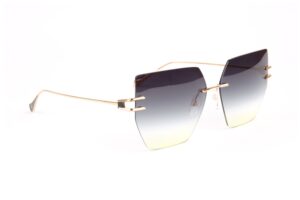 Ana Hickmann Sonnenbrille AH3289 6505B in Gold – 45° Seitenansicht