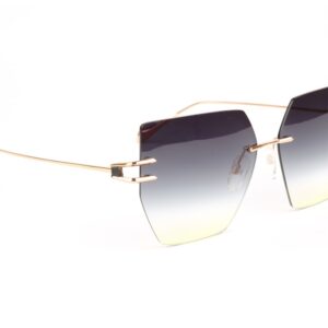 Ana Hickmann Sonnenbrille AH3289 6505B in Gold – 45° Seitenansicht