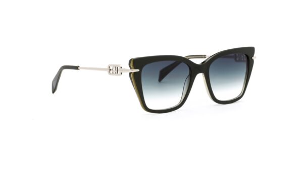 Ana Hickmann Sonnenbrille AH9414 53H01 – 45° Seitenansicht Ana Hickmann Sonnenbrille AH9414 53H01 in Grün – 45° Seitenansicht