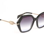 Ana Hickmann  Sonnenbrille AH9415 55A01 in Schwarz – 45° Seitenansicht