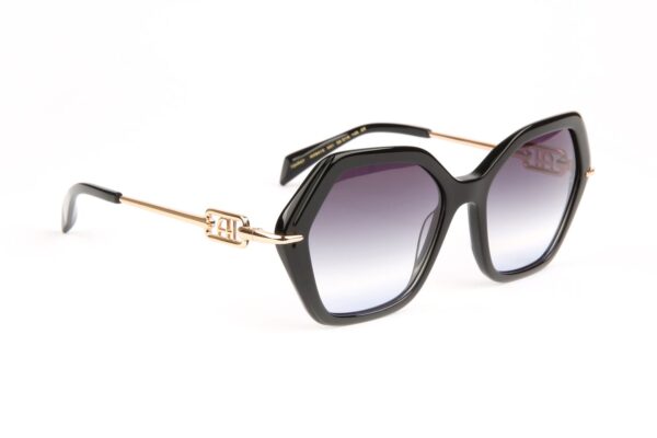 Ana Hickmann  Sonnenbrille AH9415 55A01 in Schwarz – 45° Seitenansicht
