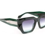 Ana Hickmann  Sonnenbrille AH9416 51E03 in Grün – 45° Seitenansicht