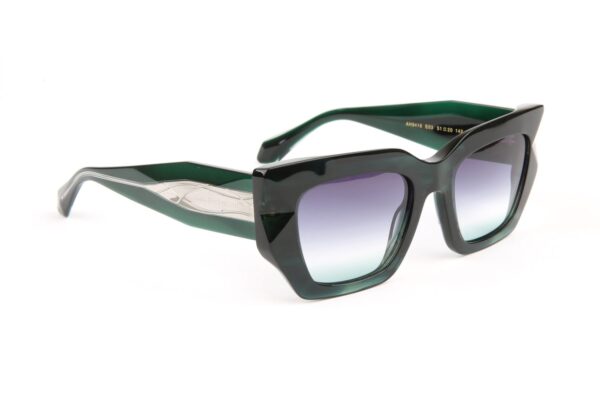 Ana Hickmann  Sonnenbrille AH9416 51E03 in Grün – 45° Seitenansicht