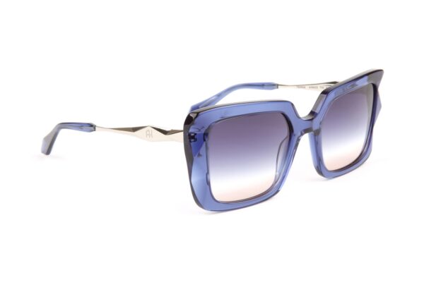 Ana Hickmann Sonnenbrille AH9422 54T02 – 45° Seitenansicht Ana Hickmann Sonnenbrille AH9422 54T02 in Blau – 45° Seitenansicht