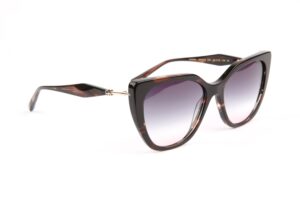Ana Hickmann  Sonnenbrille AH9424 56E01 in Grau – 45° Seitenansicht