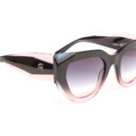 Ana Hickmann  Sonnenbrille AH9425 53C01 in Blau – 45° Seitenansicht