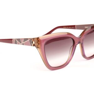 Ana Hickmann Sonnenbrille AH9430 55H01 in Lila – 45° Seitenansicht