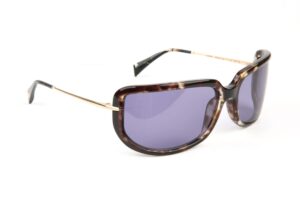Ana Hickmann Quadrat Sonnenbrille HI9249 70G21 in Schwarz – 45° Seitenansicht