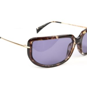 Ana Hickmann Quadrat Sonnenbrille HI9249 70G21 in Schwarz – 45° Seitenansicht