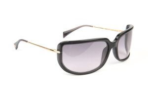 Ana Hickmann Quadrat Sonnenbrille HI9249 70T01 in Grau – 45° Seitenansicht