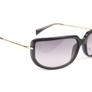 Ana Hickmann Quadrat Sonnenbrille HI9249 70T01 in Grau – 45° Seitenansicht