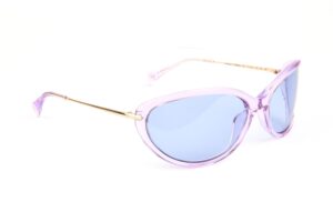 Ana Hickmann Rund Sonnenbrille HI9250 70T01 in Lila – 45° Seitenansicht