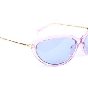 Ana Hickmann Rund Sonnenbrille HI9250 70T01 in Lila – 45° Seitenansicht