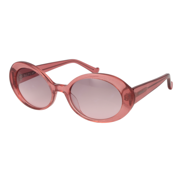 Replay Sonnenbrille RY621S 5304 – 45° Seitenansicht Replay Oval Sonnenbrille RY621S 5304 in Pink – 45° Seitenansicht