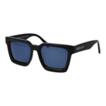 Replay Quadrat Sonnenbrille RY640S 5301 in Schwarz – 45° Seitenansicht