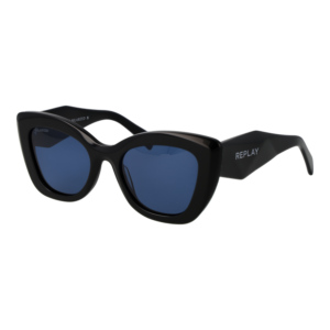 Replay Katzenaugen Sonnenbrille RY645S 5301 in Schwarz – 45° Seitenansicht