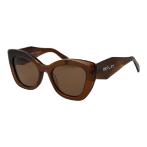 Replay Katzenaugen Sonnenbrille RY645S 5302 in Braun – 45° Seitenansicht